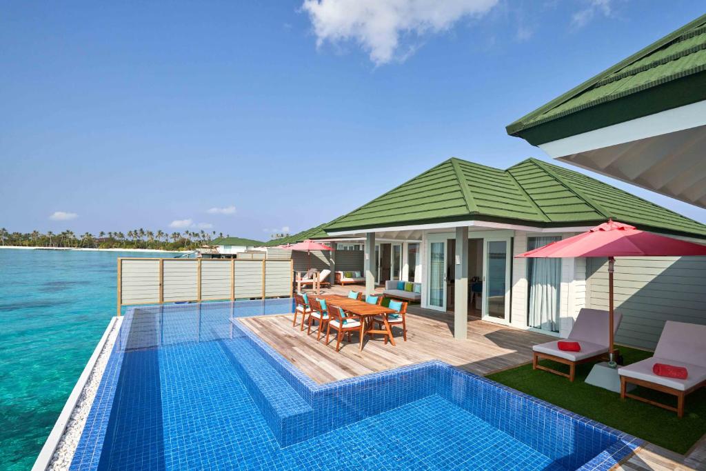 10 Nights of Unmatched Luxury Dubai Elegance Meets Maldivian Paradise Free Upgrade to Lagoon Villa + Pool & SLide with 24 Hour Premium All-Inclusive Benefits Only in £2999/PP