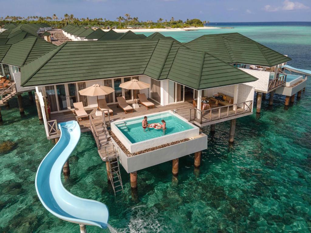 10 Nights of Unmatched Luxury Dubai Elegance Meets Maldivian Paradise Free Upgrade to Lagoon Villa + Pool & SLide with 24 Hour Premium All-Inclusive Benefits Only in £2999/PP