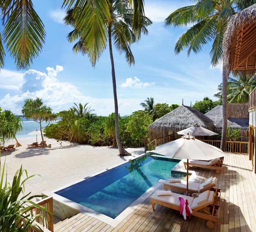 Book Now for Exclusive Offer: 07 Nights stay at Lagoon Water Villa in Six Senses Laamu Maldives with Dine Around Half Board, Flight & Transfers Included just 3649/PP