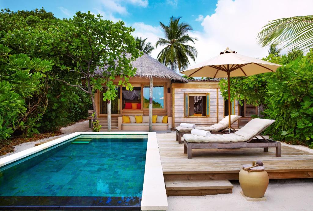 Book Now for Exclusive Offer: 07 Nights stay at Lagoon Water Villa in Six Senses Laamu Maldives with Dine Around Half Board, Flight & Transfers Included just 3649/PP