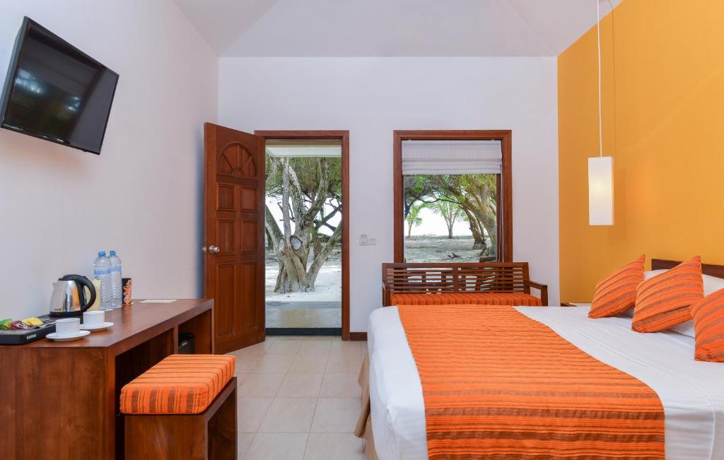 Dream Maldives Getaway: 7 Nights Adaaran Select Hudhuranfushi All Inclusive Premium Combined Return Speedboat Transfer included Price starting from £1,599pp